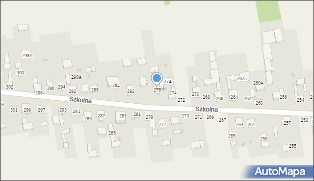 Starcza, Szkolna, 278, mapa Starcza