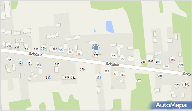 Starcza, Szkolna, 378, mapa Starcza