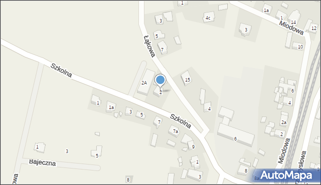 Stare Bojanowo, Szkolna, 2, mapa Stare Bojanowo