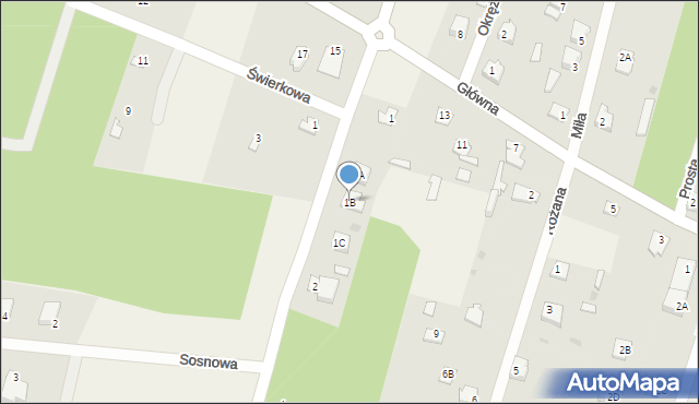 Stare Bosewo, Szkolna, 1B, mapa Stare Bosewo