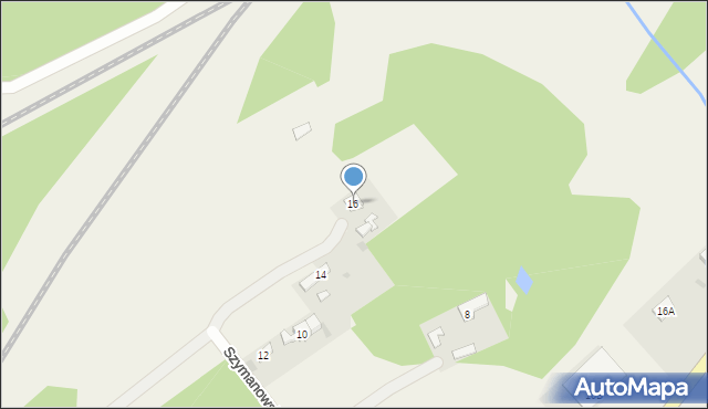 Stare Budy, Szymanowskiego, 16, mapa Stare Budy