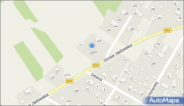 Stare Grabie, Szosa Jadowska, 133, mapa Stare Grabie