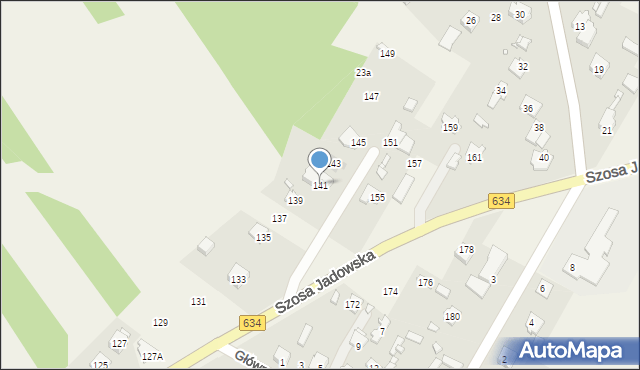 Stare Grabie, Szosa Jadowska, 141, mapa Stare Grabie