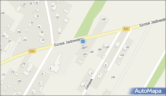 Stare Grabie, Szosa Jadowska, 182, mapa Stare Grabie