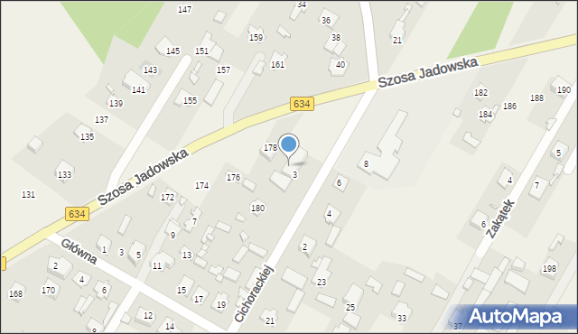 Stare Grabie, Szosa Jadowska, 3, mapa Stare Grabie