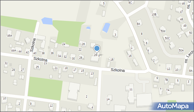 Stare Miasto, Szkolna, 20c, mapa Stare Miasto