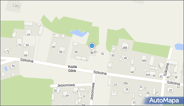 Stare Miasto, Szkolna, 54, mapa Stare Miasto