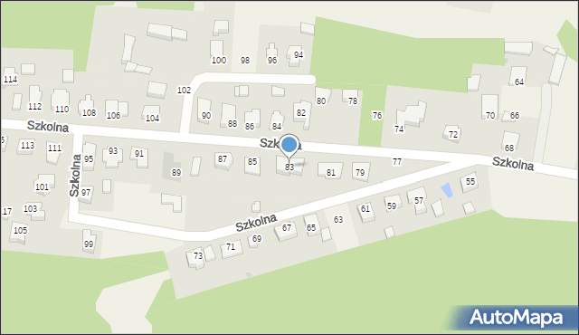 Stare Miasto, Szkolna, 83, mapa Stare Miasto