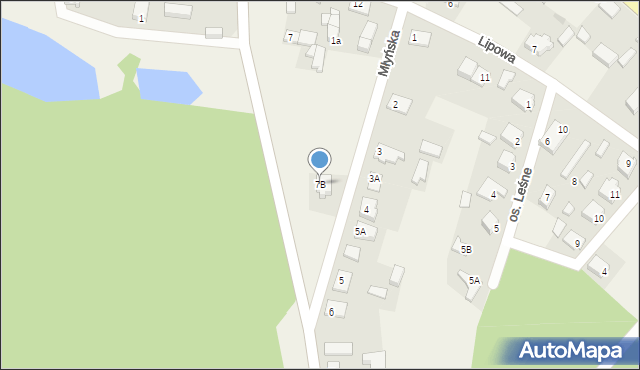 Stare Polichno, Szkolna, 7B, mapa Stare Polichno