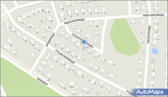 Starogard Gdański, Szturmowskiego Piotra, 10, mapa Starogard Gdański