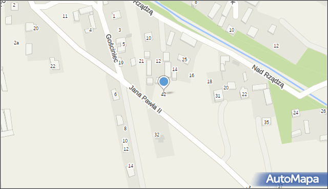Stary Kraszew, Szkolna, 42, mapa Stary Kraszew