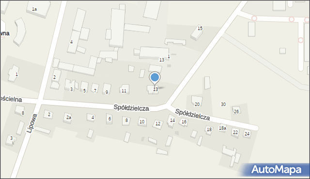 Sterdyń, Szeroka, 13, mapa Sterdyń