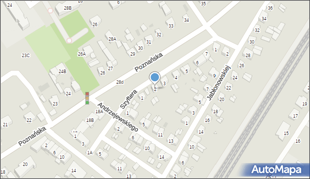 Stęszew, Szyftera Józefa, kpt., 2, mapa Stęszew