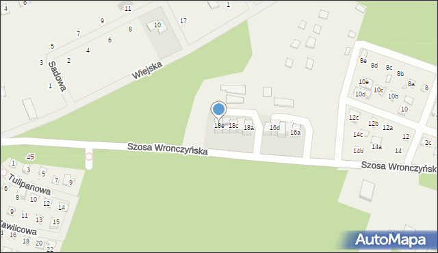 Stęszewko, Szosa Wronczyńska, 18e, mapa Stęszewko