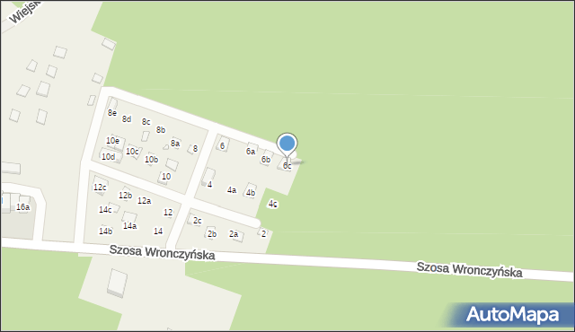 Stęszewko, Szosa Wronczyńska, 6c, mapa Stęszewko