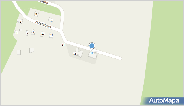Stężyca, Szafirowa, 18, mapa Stężyca