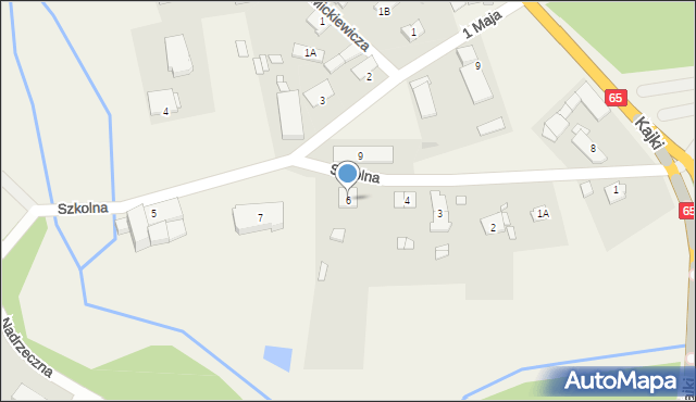 Straduny, Szkolna, 6, mapa Straduny