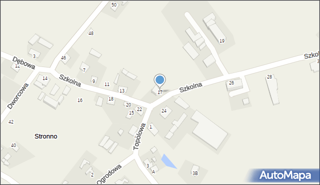 Stronno, Szkolna, 17, mapa Stronno