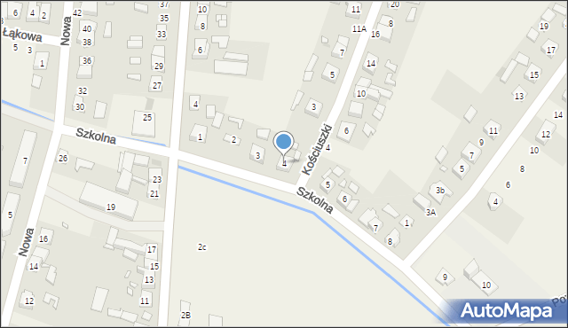 Strykowo, Szkolna, 4, mapa Strykowo