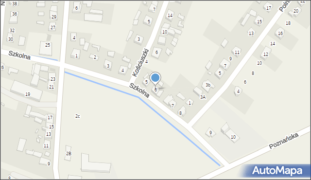 Strykowo, Szkolna, 6, mapa Strykowo