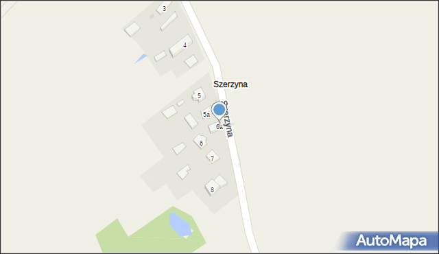 Strzelce, Szerzyna, 6a, mapa Strzelce