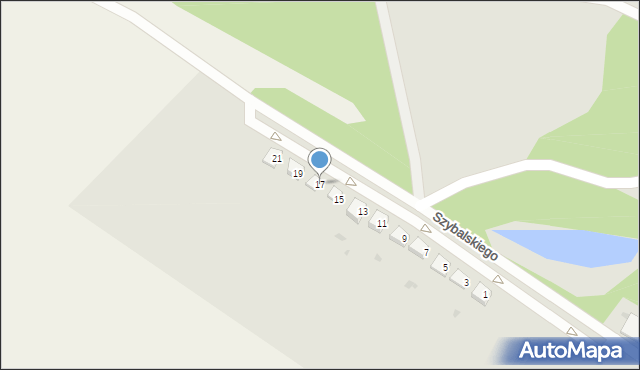 Strzelin, Szybalskiego Stefana, 17, mapa Strzelin