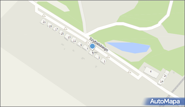 Strzelin, Szybalskiego Stefana, 5, mapa Strzelin