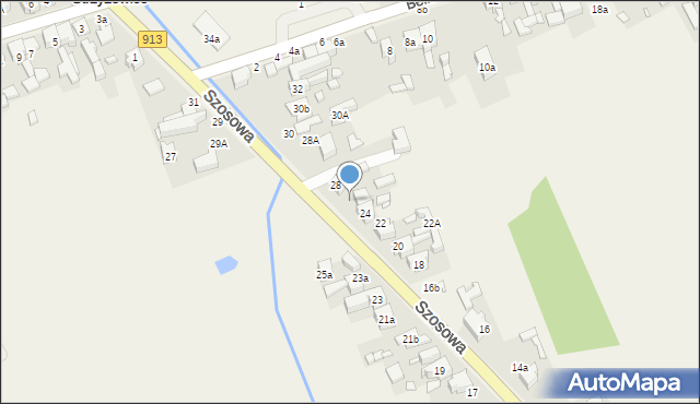 Strzyżowice, Szosowa, 26, mapa Strzyżowice