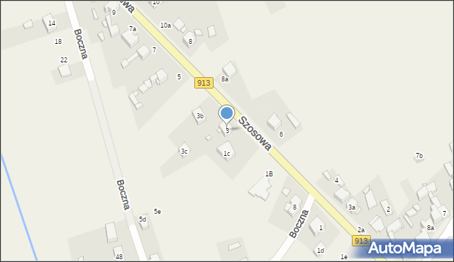 Strzyżowice, Szosowa, 3, mapa Strzyżowice