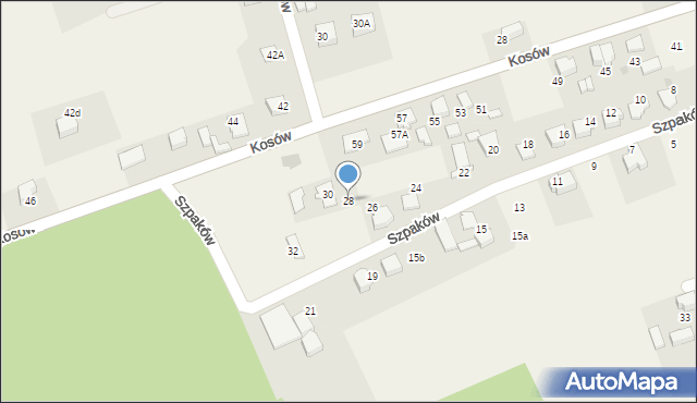 Studzienice, Szpaków, 28, mapa Studzienice