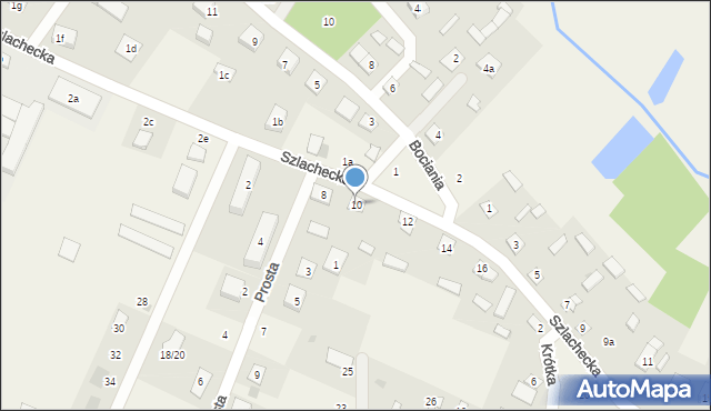 Sucha, Szlachecka, 10, mapa Sucha