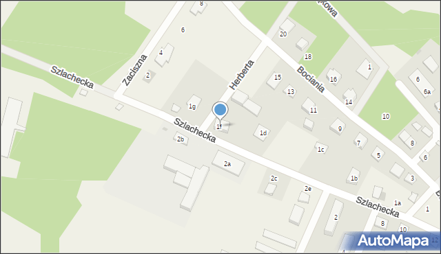 Sucha, Szlachecka, 1f, mapa Sucha