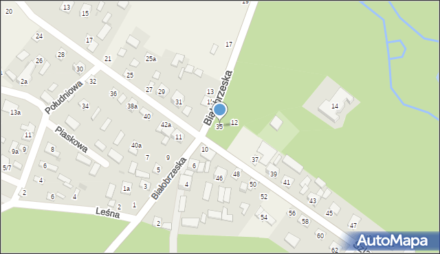 Sucha, Szlachecka, 35, mapa Sucha