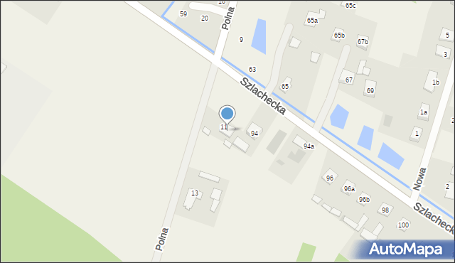 Sucha, Szlachecka, 92, mapa Sucha