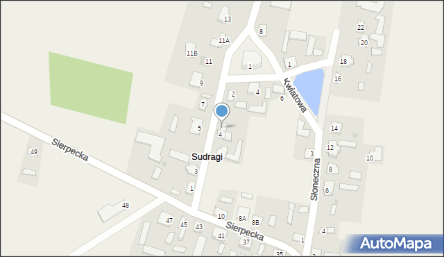 Sudragi, Szkolna, 6, mapa Sudragi