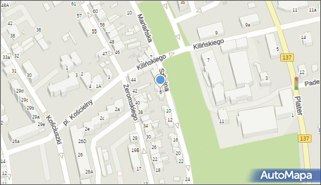 Sulęcin, Szkolna, 6, mapa Sulęcin