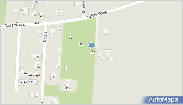 Sulejówek, Szklarniowa, 29, mapa Sulejówek