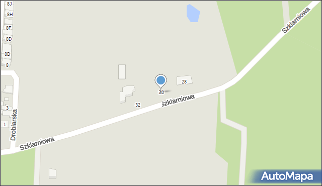 Sulejówek, Szklarniowa, 30, mapa Sulejówek