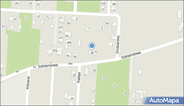 Sulejówek, Szklarniowa, 46, mapa Sulejówek