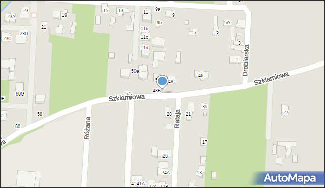 Sulejówek, Szklarniowa, 48a, mapa Sulejówek