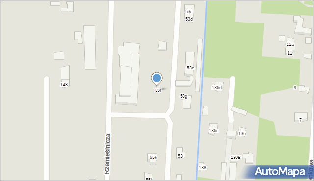 Sulejówek, Szklarniowa, 55f, mapa Sulejówek