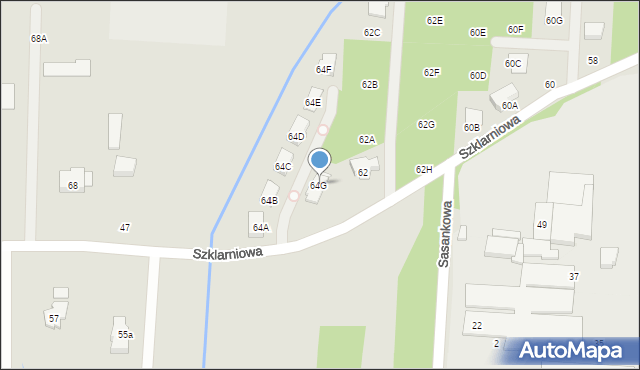 Sulejówek, Szklarniowa, 64G, mapa Sulejówek