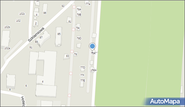 Sulejówek, Szklarniowa, 75A, mapa Sulejówek