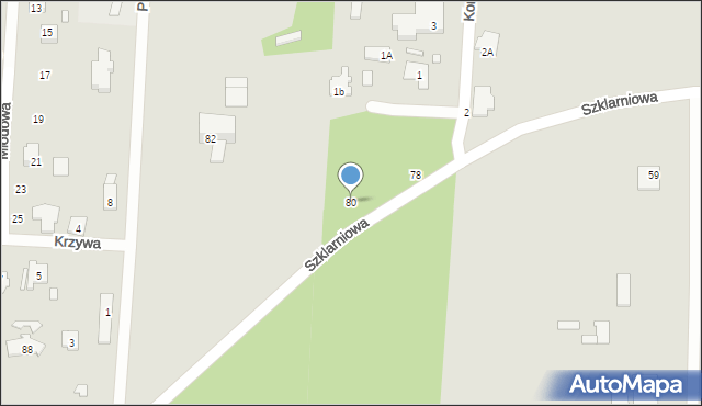 Sulejówek, Szklarniowa, 80, mapa Sulejówek