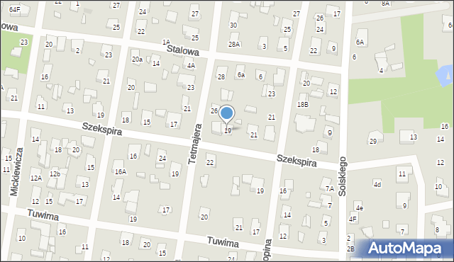 Sulejówek, Szekspira, 19, mapa Sulejówek