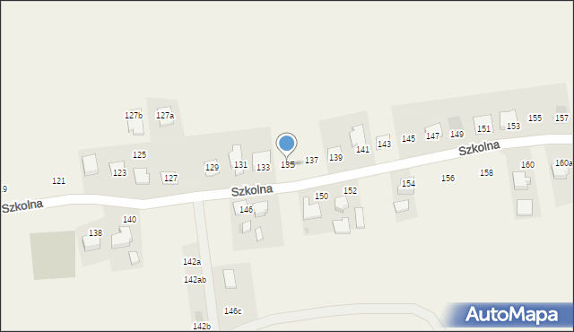 Suszec, Szkolna, 135, mapa Suszec