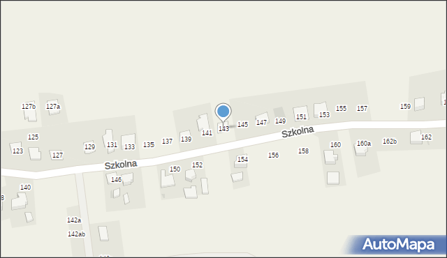 Suszec, Szkolna, 143, mapa Suszec