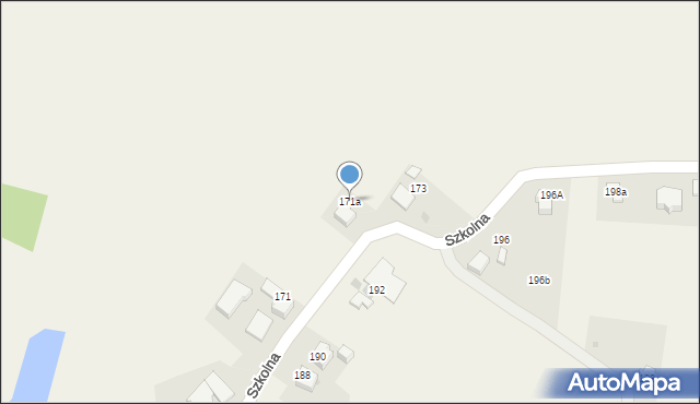 Suszec, Szkolna, 171a, mapa Suszec