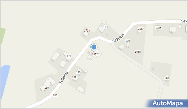 Suszec, Szkolna, 192, mapa Suszec