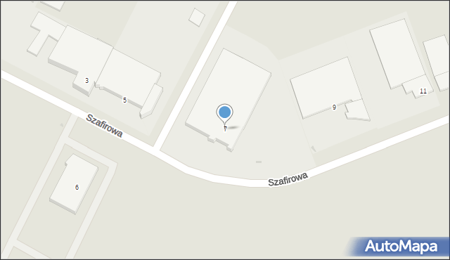 Suwałki, Szafirowa, 7, mapa Suwałk